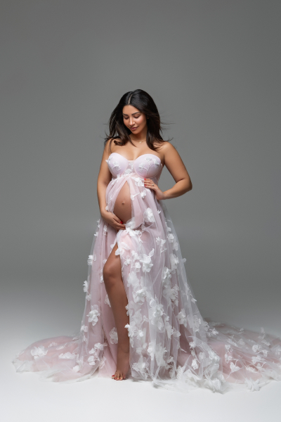 BLOSSOM in PINK#78 Babybauch Kleid