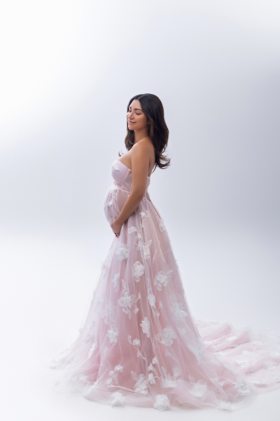 BLOSSOM in PINK#78 Babybauch Kleid