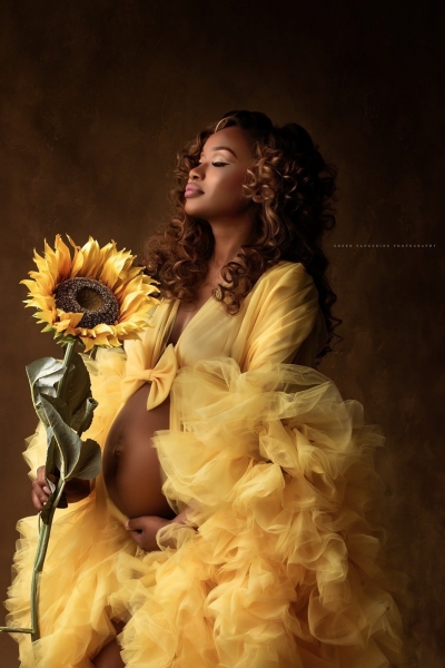 BARBARA EXTRA FLUFF maternity gown