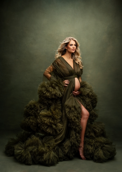 JADORE#100 maternity robe for photoshoot